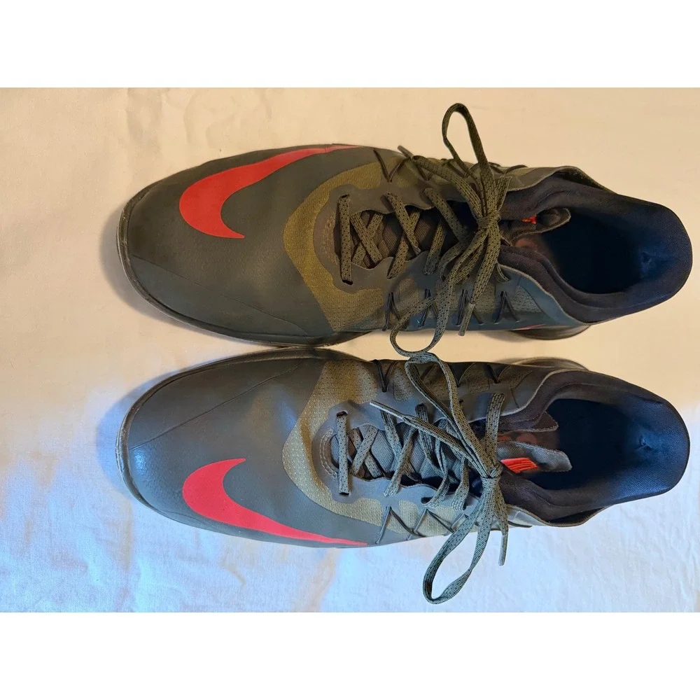 Nike Lunar Control Vapor Mens 11 Golf Shoes Olive Green Red Lunarlon